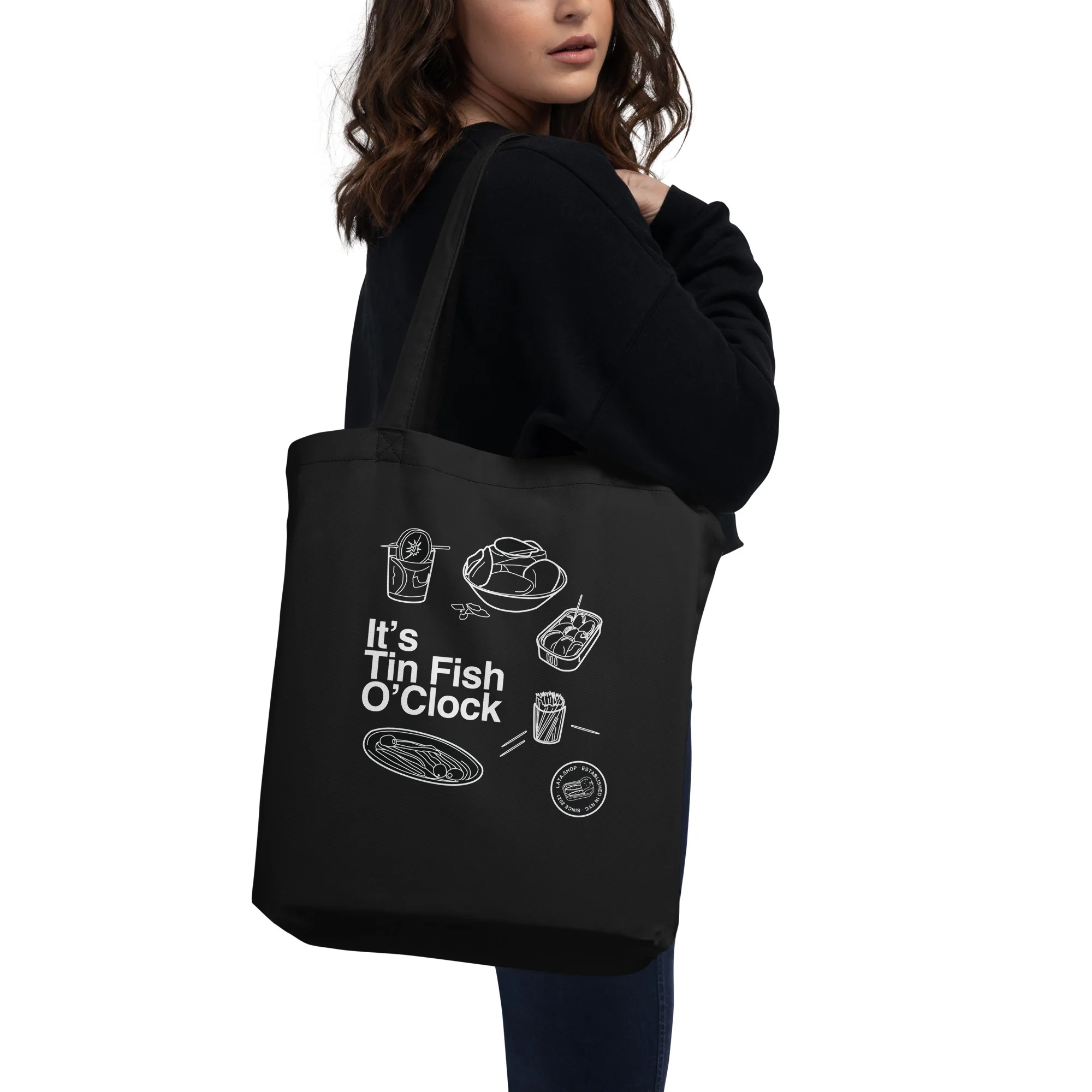It's Tin Fish O'Clock Tote Bag - Image 2