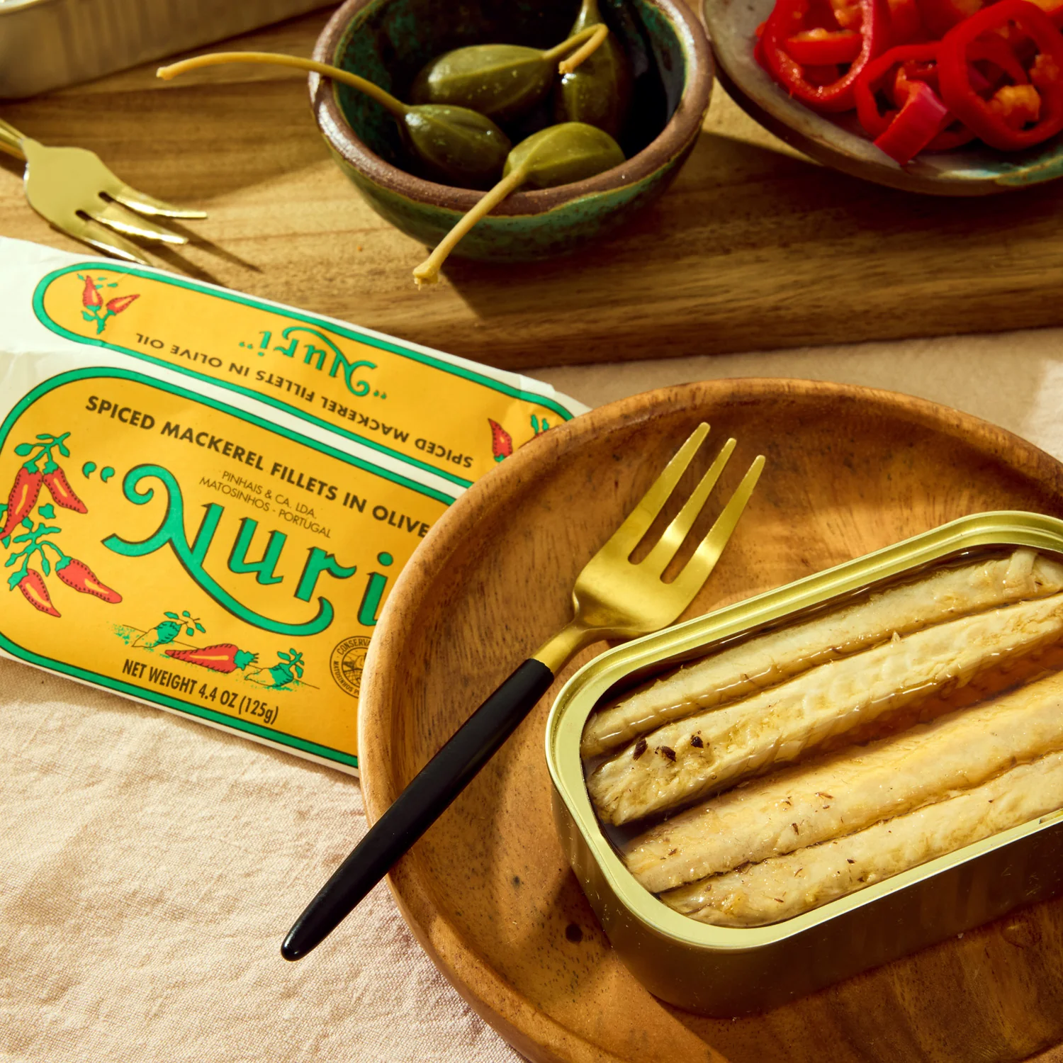 Nuri Spiced Mackerel Fillets in Olive Oil (Skinless and Boneless) - Image 2