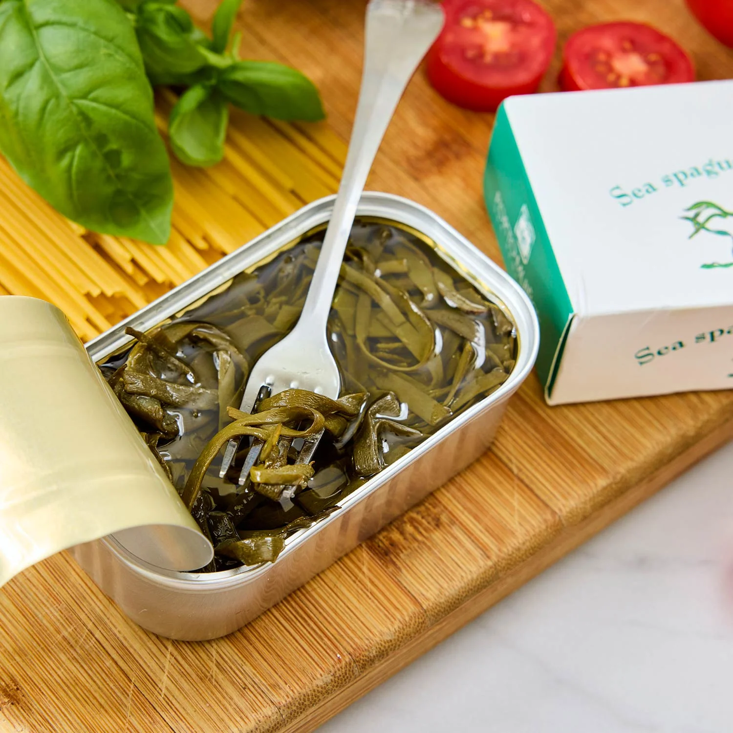 Porto-Muiños Organic Sea Spaghetti with Young Garlic in Brine - Image 2