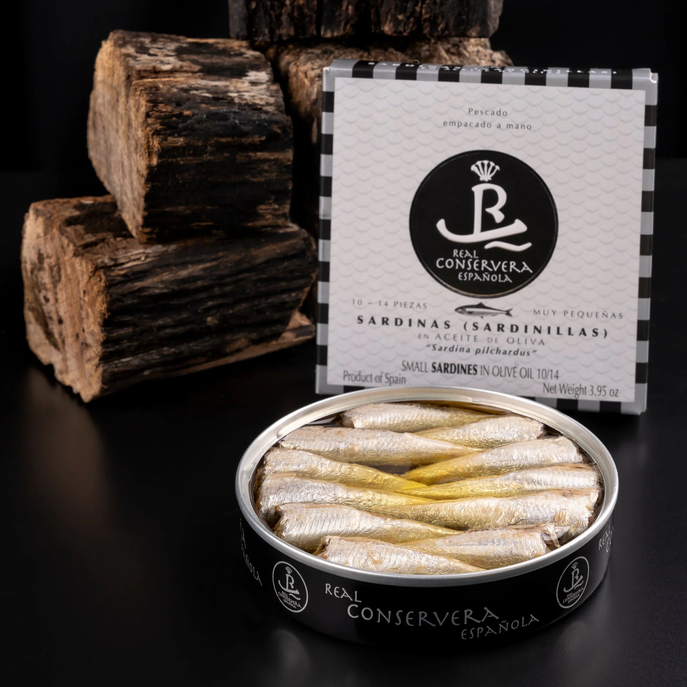 Real Conservera Española Small Sardines in Olive Oil 10/14 - Image 2